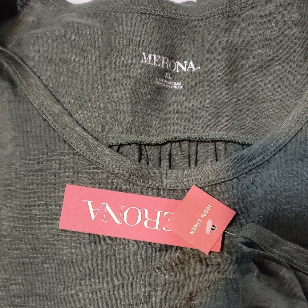 Merona Gray Relaxed Tank Top - Picture 2 of 2